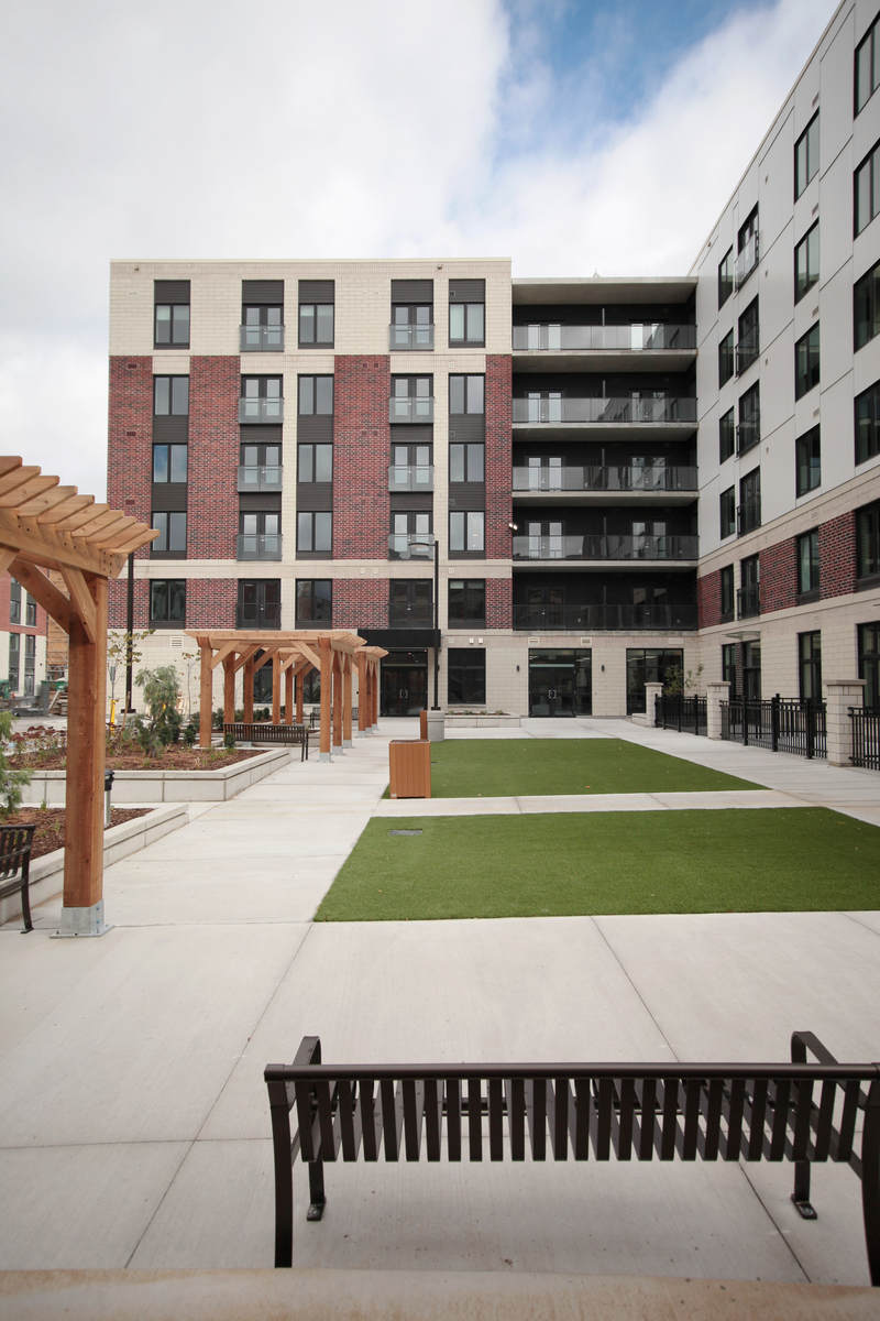 Photo of a Zerin Place on South Street, an affordable housing apartment building, at 370 South St. in London Ontario. An affordable housing project by Zerin Development in VillageSoHo.