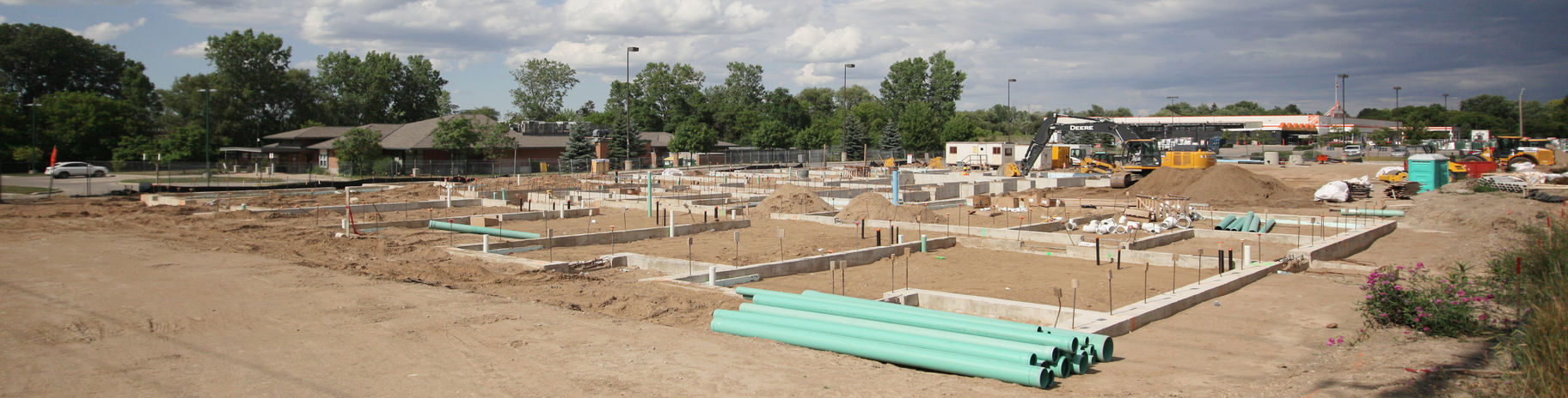 Development / construction site at 440 Clarke Road for a Zerin Development Corporation affordable housing project in London Ontario.